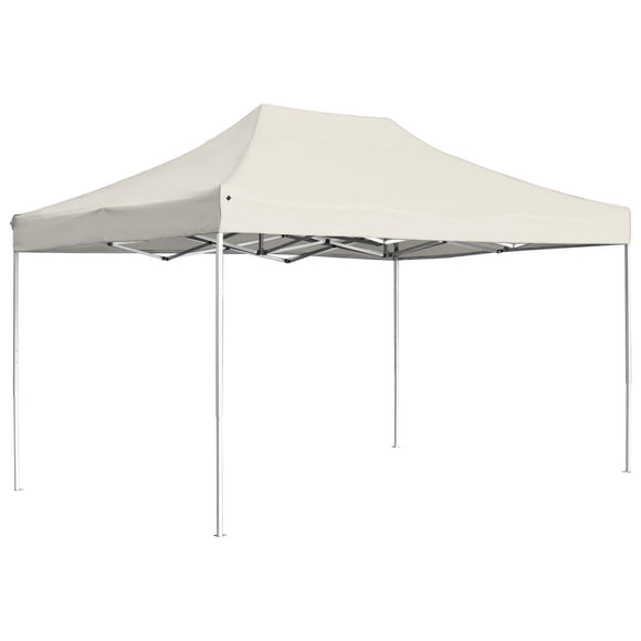 Partytent professioneel inklapbaar 4,5x3 m aluminium crème