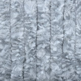 Vliegengordijn 56x185 cm chenille wit en grijs
