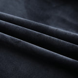 Gordijnen verduisterend 2 st met haken 140x245 cm fluweel zwart