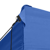 Partytent met 4 zijwanden inklapbaar 3x6 m staal blauw