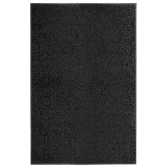 Deurmat wasbaar 120x180 cm zwart