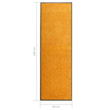 Deurmat wasbaar 60x180 cm oranje