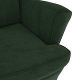 Fauteuil fluweel donkergroen