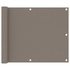 Balkonscherm 75x500 cm oxford stof taupe