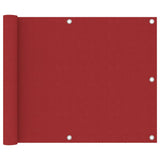 Balkonscherm 75x500 cm oxford stof rood