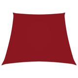 Zonnezeil trapezium 2/4x3 m oxford stof rood