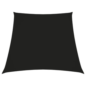 Zonnezeil trapezium 3/5x4 m oxford stof zwart
