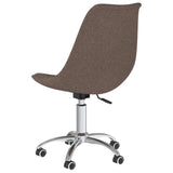 Eetkamerstoelen draaibaar 2 st stof taupe