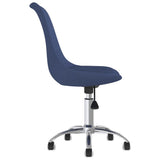 Eetkamerstoelen draaibaar 4 st stof blauw