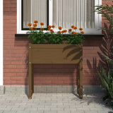 Plantenbak 78x40x81 cm massief grenenhout honingbruin