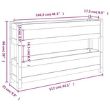 Plantenbak 112x25x66 cm massief grenenhout honingbruin