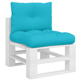 Palletkussens 2 st oxford stof turquoise