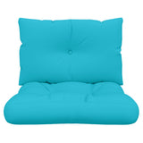 Palletkussens 2 st oxford stof turquoise