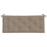 Tuinbankkussen 120x50x7 cm oxford stof taupe