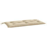 Tuinbankkussens 2 st 100x50x7 cm oxford stof beige