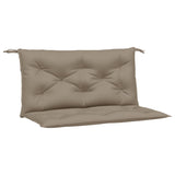 Tuinbankkussens 2 st 100x50x7 cm oxford stof taupe