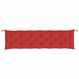 Tuinbankkussens 2 st 200x50x7 cm oxford stof rood