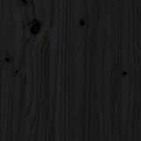 Plantenbak 62x30x38 cm massief grenenhout zwart