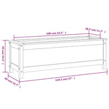 Plantenbak verhoogd 119,5x40x39 cm massief douglashout