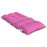 Stoelkussens 6 st lage rug oxford stof roze