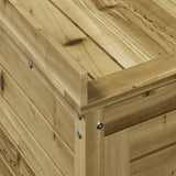 Oppottafel met schappen 82,5x50x86,5 cm geïmpregneerd hout