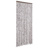 Vliegengordijn 100x200 cm chenille bruin en beige