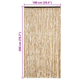 Vliegengordijn 100x200 cm chenille beige