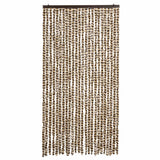 Vliegengordijn 100x200 cm chenille beige en bruin