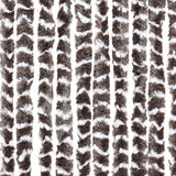 Vliegengordijn 100x200 cm chenille bruin en wit